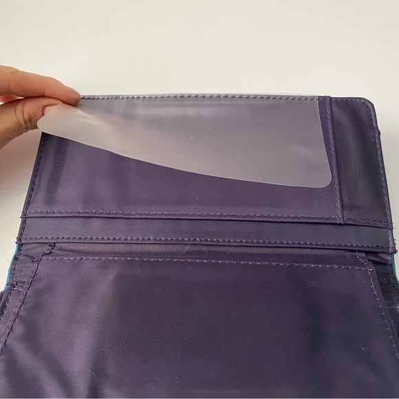 Purple stripped wallet with Calculator - Picture 7 of 12